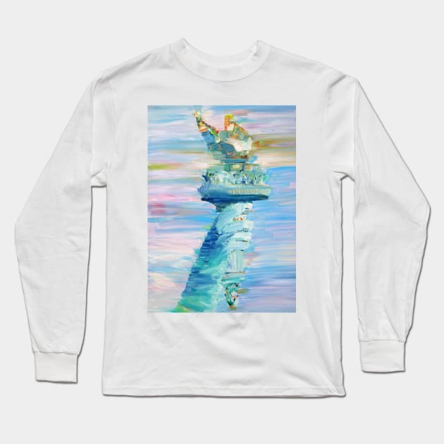 STATUE OF LIBERTY - THE TORCH Long Sleeve T-Shirt by lautir